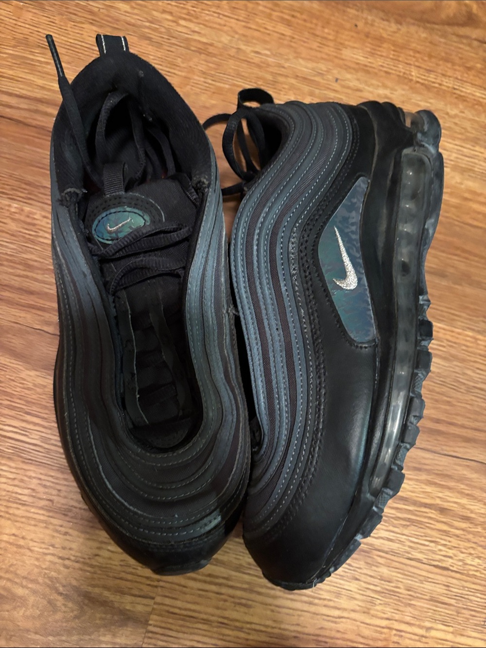 Nike Black and Gray Air Max 97 Sneakers